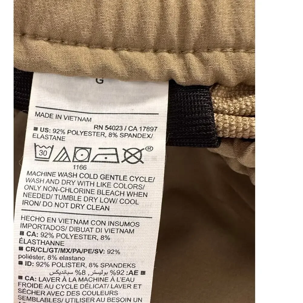 Old Navy StretchTech Large Mens Tan Go-H2OJogger Pants